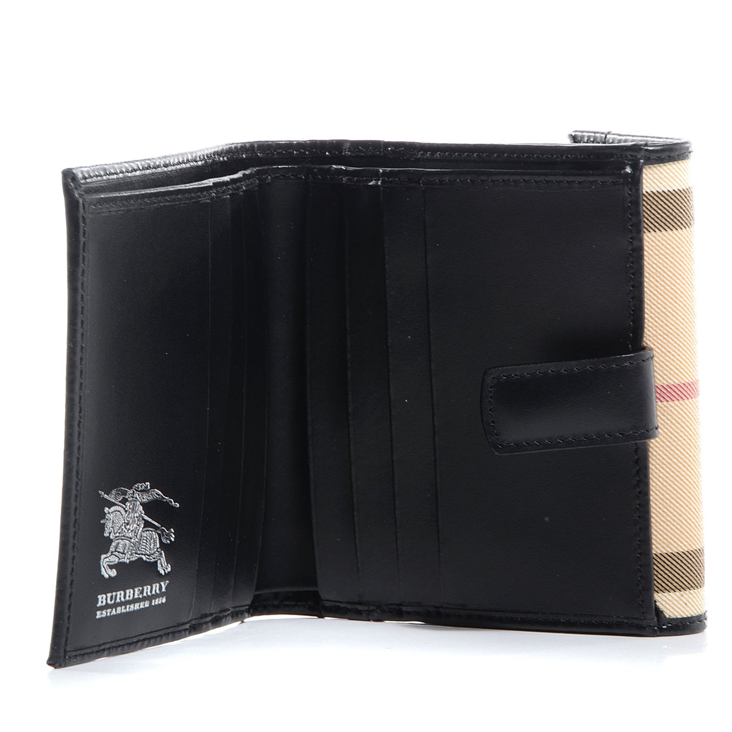 Nova Check Compact Wallet Black