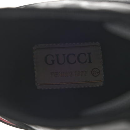 Gucci Econyl Nylon Web Monogram Off The Grid Mens 1977 Tennis High Top Sneakers 11.5 Black 7 of 10