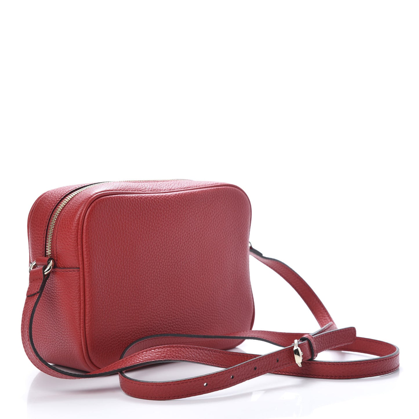 Pebbled Calfskin Small Soho Disco Bag Tabasco Red