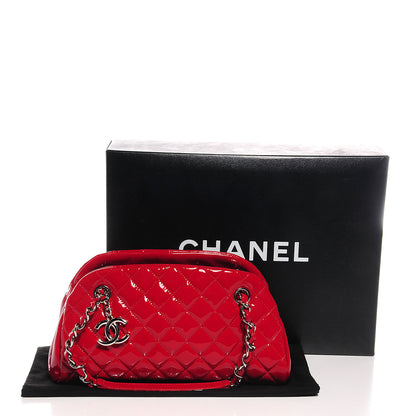 Chanel Patent Quilted Small Just Mademoiselle Red 5 of 10