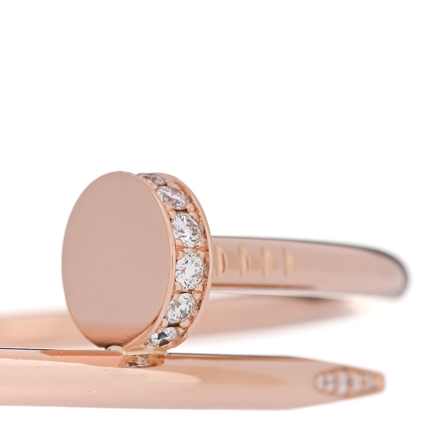 18K Pink Gold Diamond Juste Un Clou Bracelet 16
