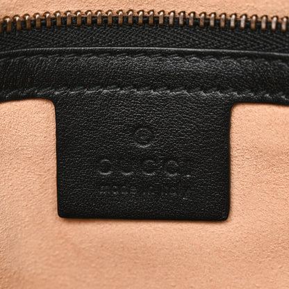 Gucci Calfskin Matelasse Large GG Marmont Shoulder Bag Black 6 of 12