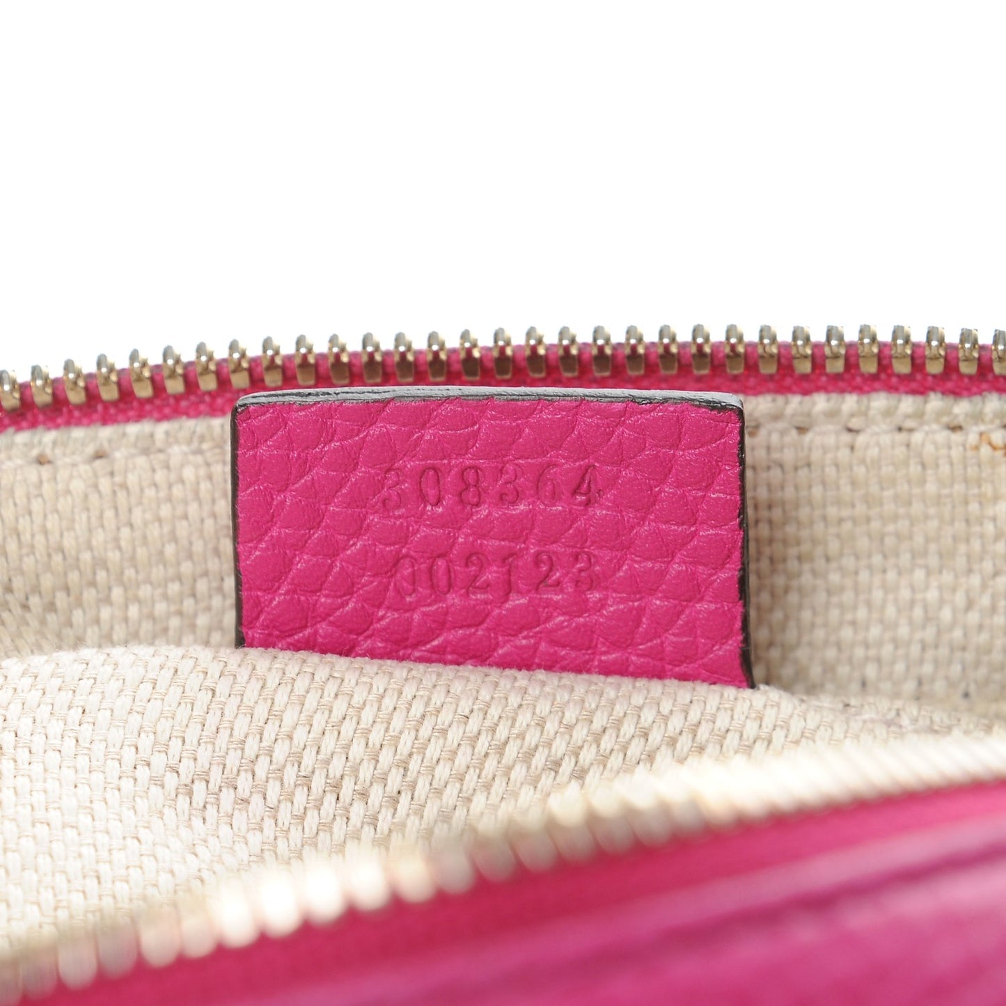 Pebbled Calfskin Small Soho Disco Bag Bright Bougainvillea