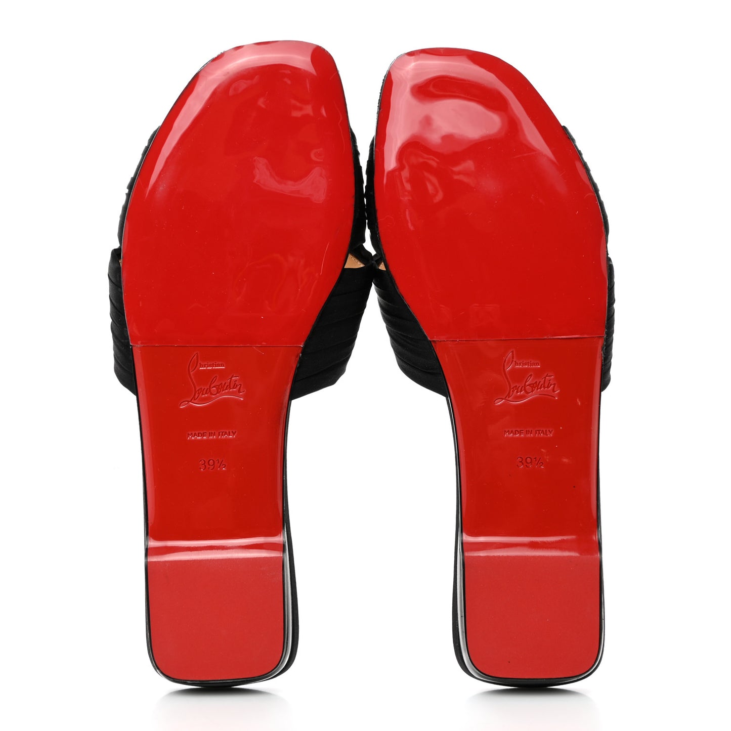 Crepe Satin Nicol Is Back Sandals 39.5 Black