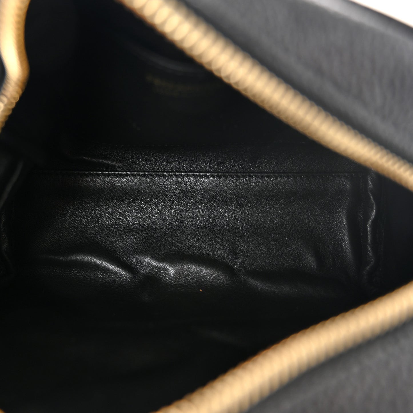 Calfskin Travel Camera Crossbody Bag Black