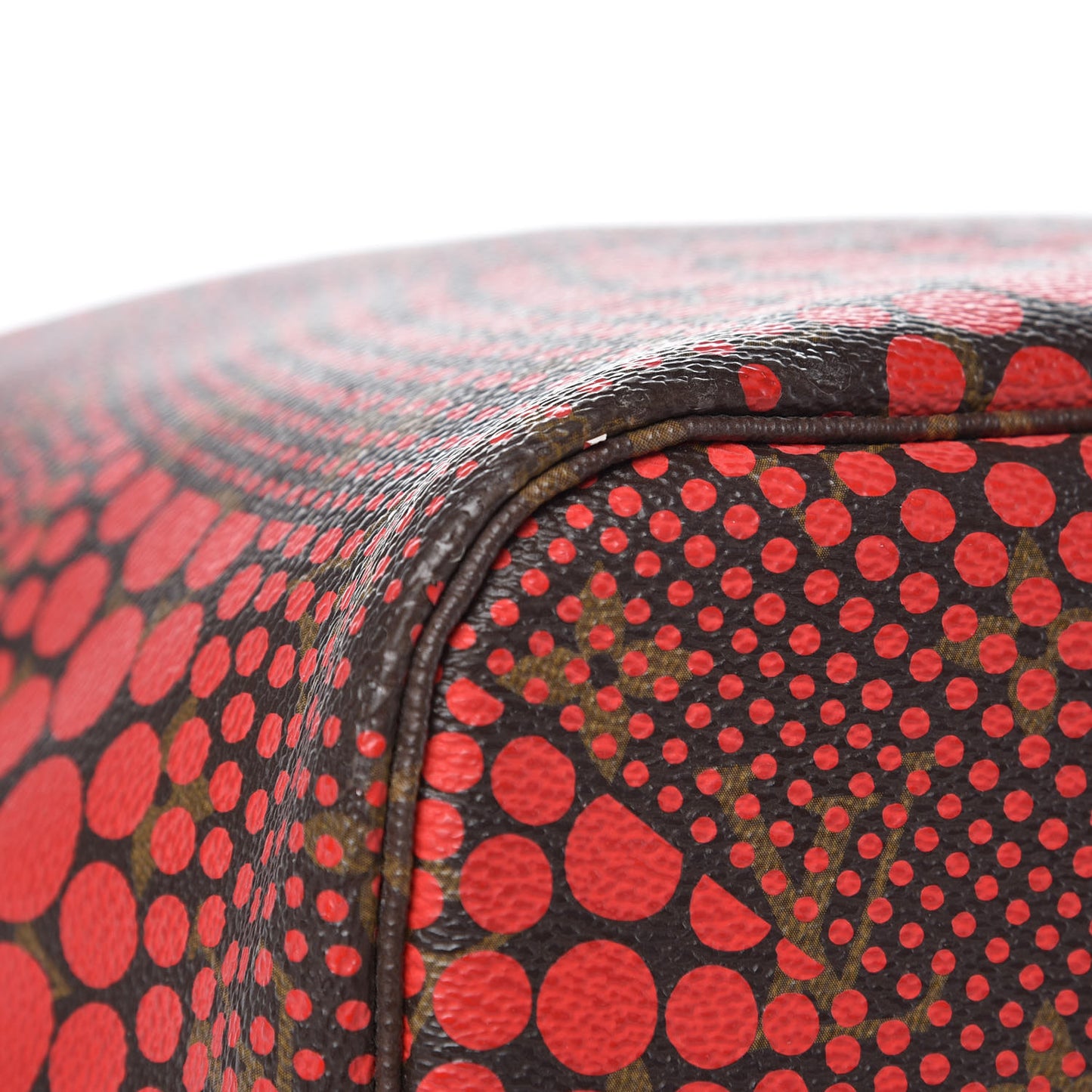 Monogram Kusama Waves Neverfull MM Red