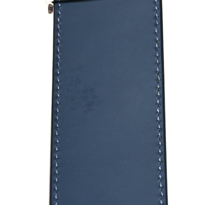 Louis Vuitton Calfskin 40mm Damier LV Reversible Belt 90 36 Black Blue 7 of 9