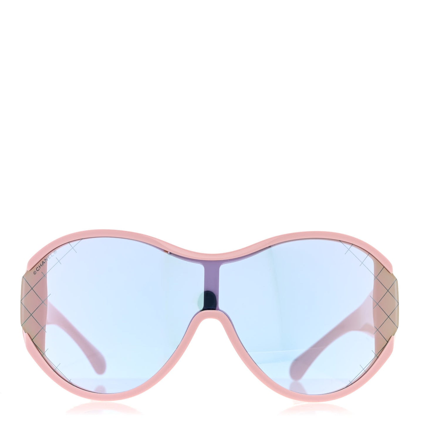 Acetate Shield Sunglasses 71476 Pink