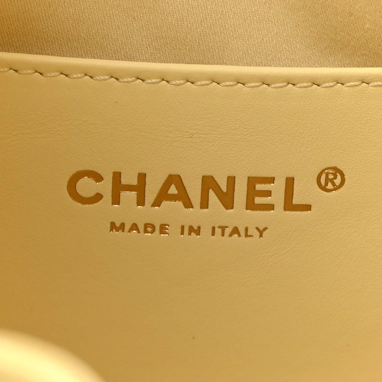 Chanel Caviar Quilted Small Chanel 25 Handbag Light Yellow 6 of 10