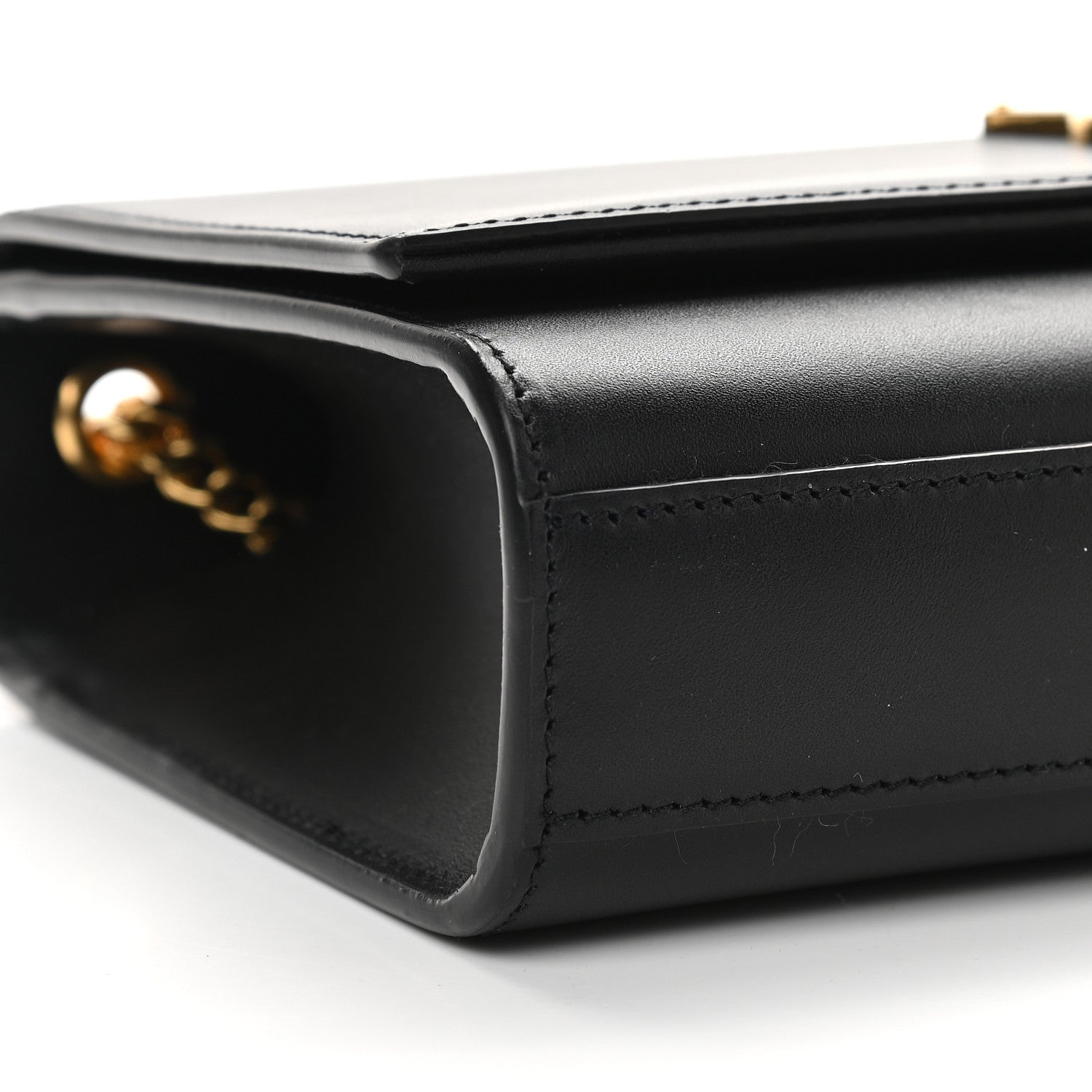 Saint Laurent Smooth Calfskin Medium Classic Monogram Kate Tassel Satchel Black 7 of 8