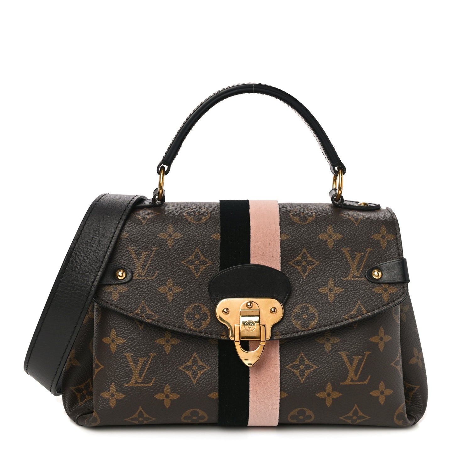Monogram Georges BB Black Rose Poudre