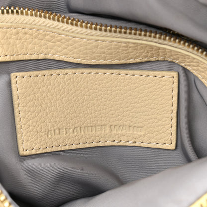 Alexander Wang Pebbled Lambskin Rocco Soft Meringue Pale Gold Hardware 5 of 8
