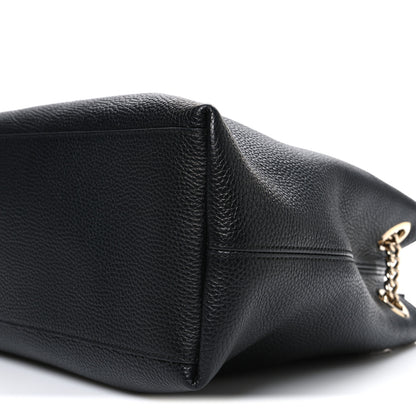 Gucci Pebbled Calfskin Medium Soho Chain Shoulder Bag Black 10 of 10