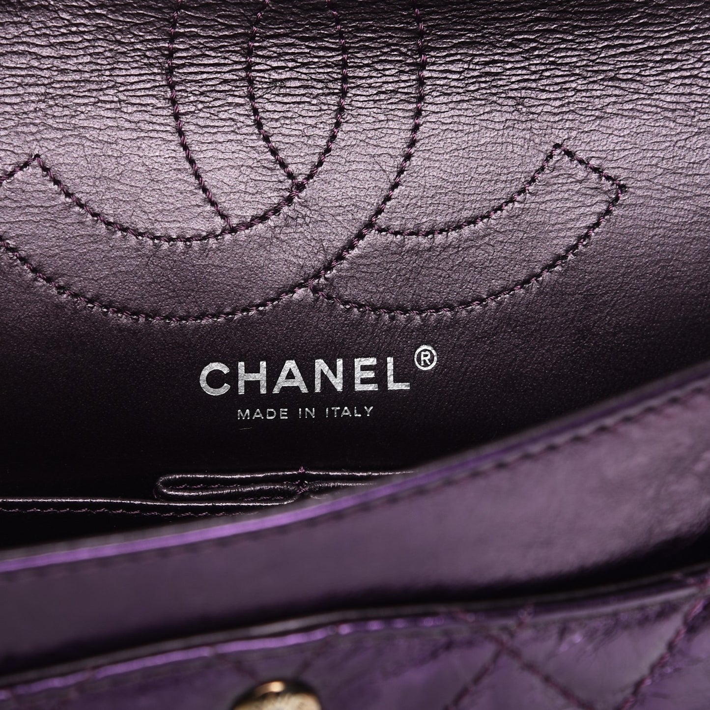 Metallic Calfskin 2.55 Reissue 225 Flap Violet