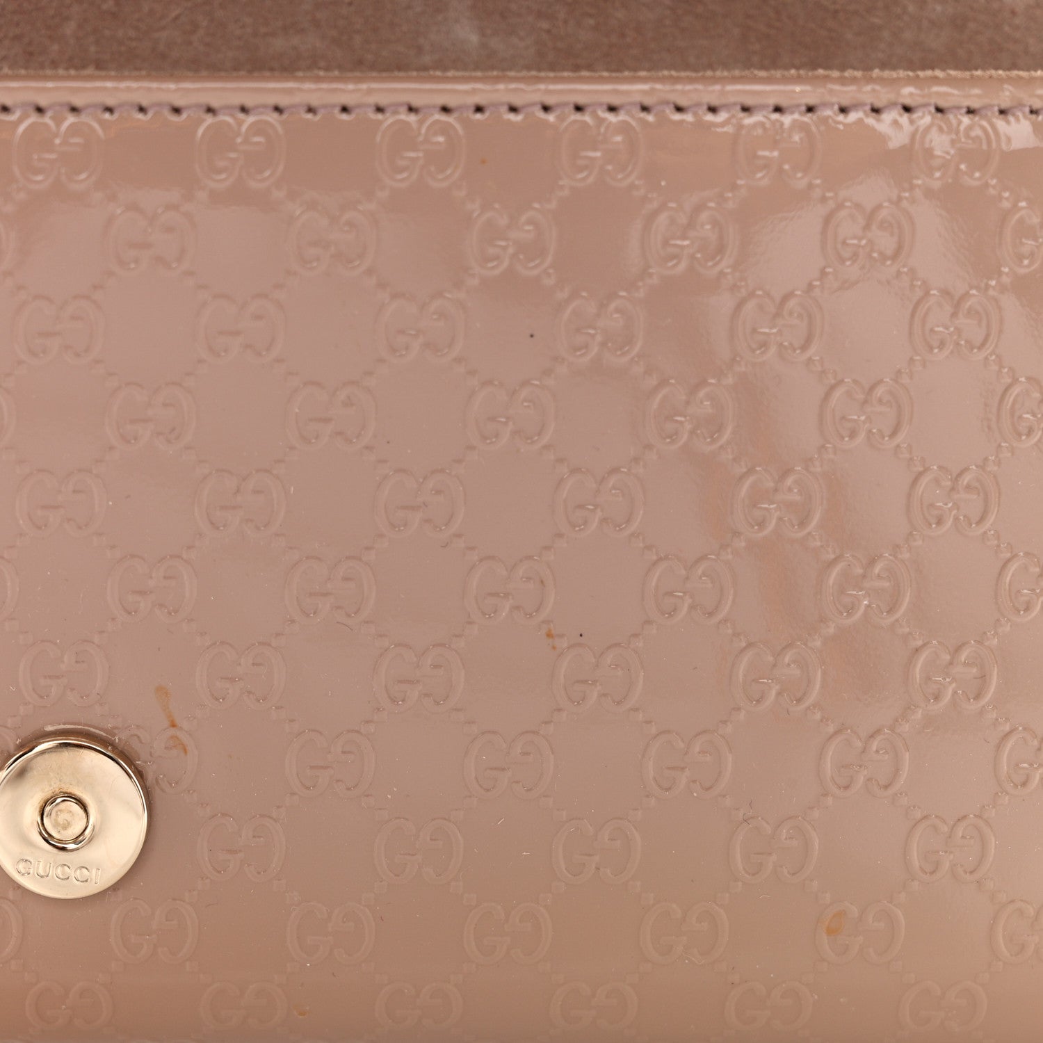Gucci Patent Microguccissima Small Broadway Clutch Dark Cipria 11 of 12