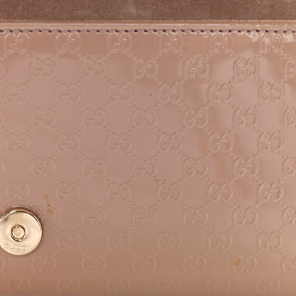 Gucci Patent Microguccissima Small Broadway Clutch Dark Cipria 11 of 12