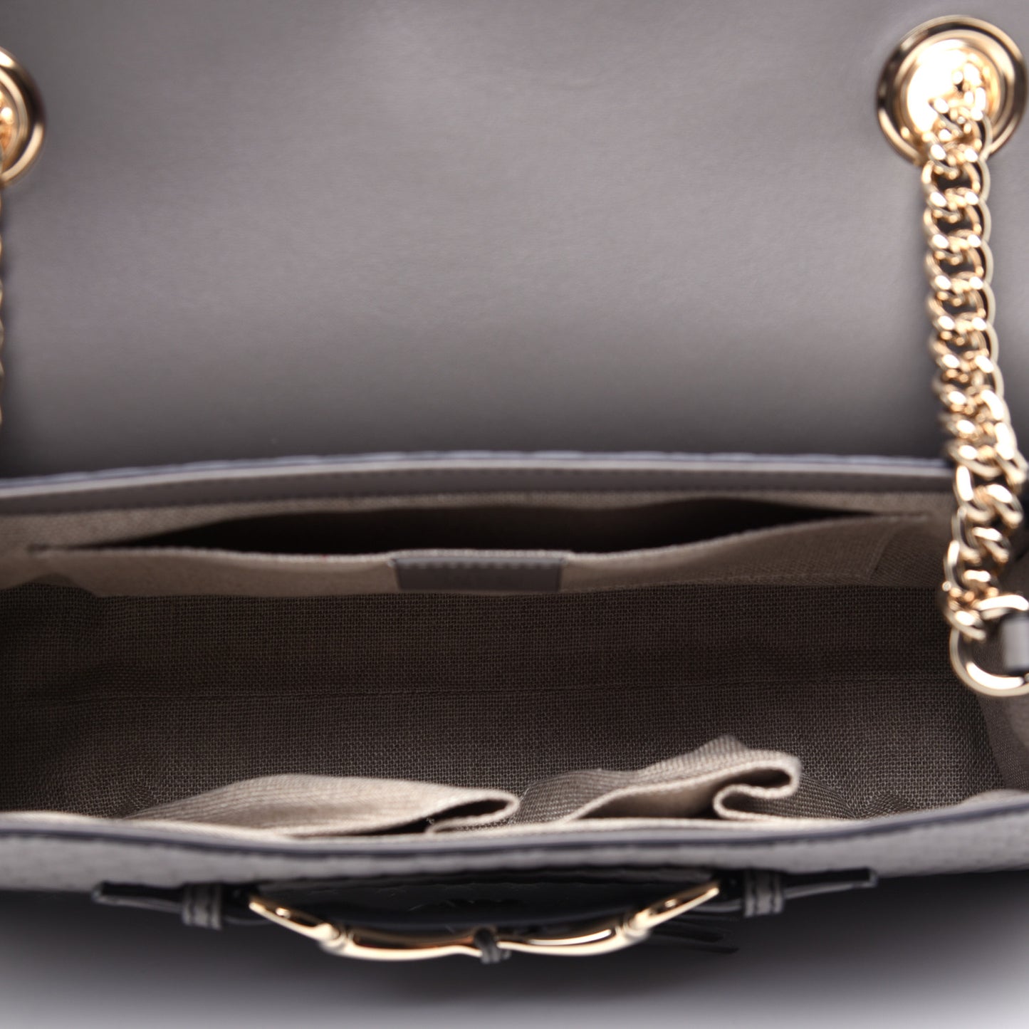 Soft Microguccissima Medium Emily Chain Shoulder Bag Loess