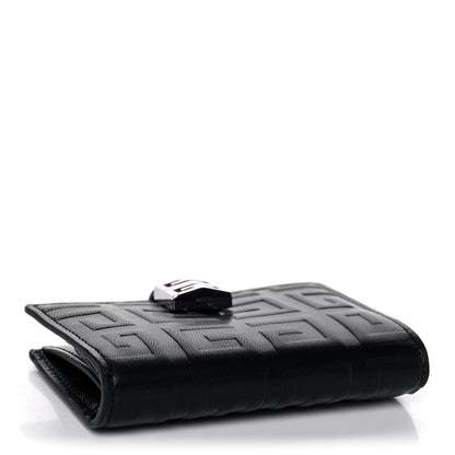 Givenchy Lambskin Logo Embossed 4G High Frequency Card Case Black 4 of 12