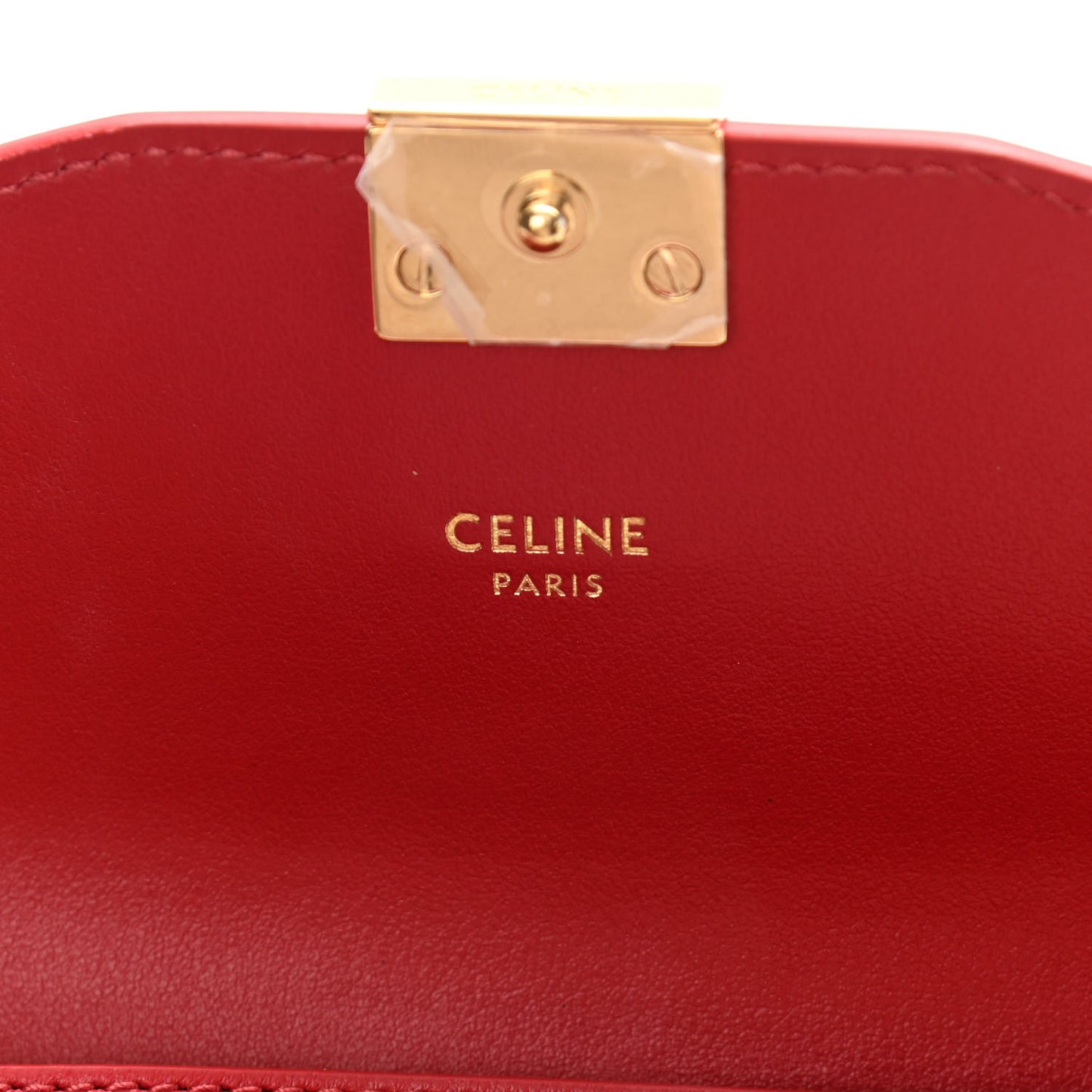 Calfskin C Wallet On Chain Bag Red