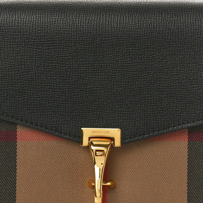 Burberry Derby Calfskin House Check Baby Macken Crossbody Bag Black 7 of 10