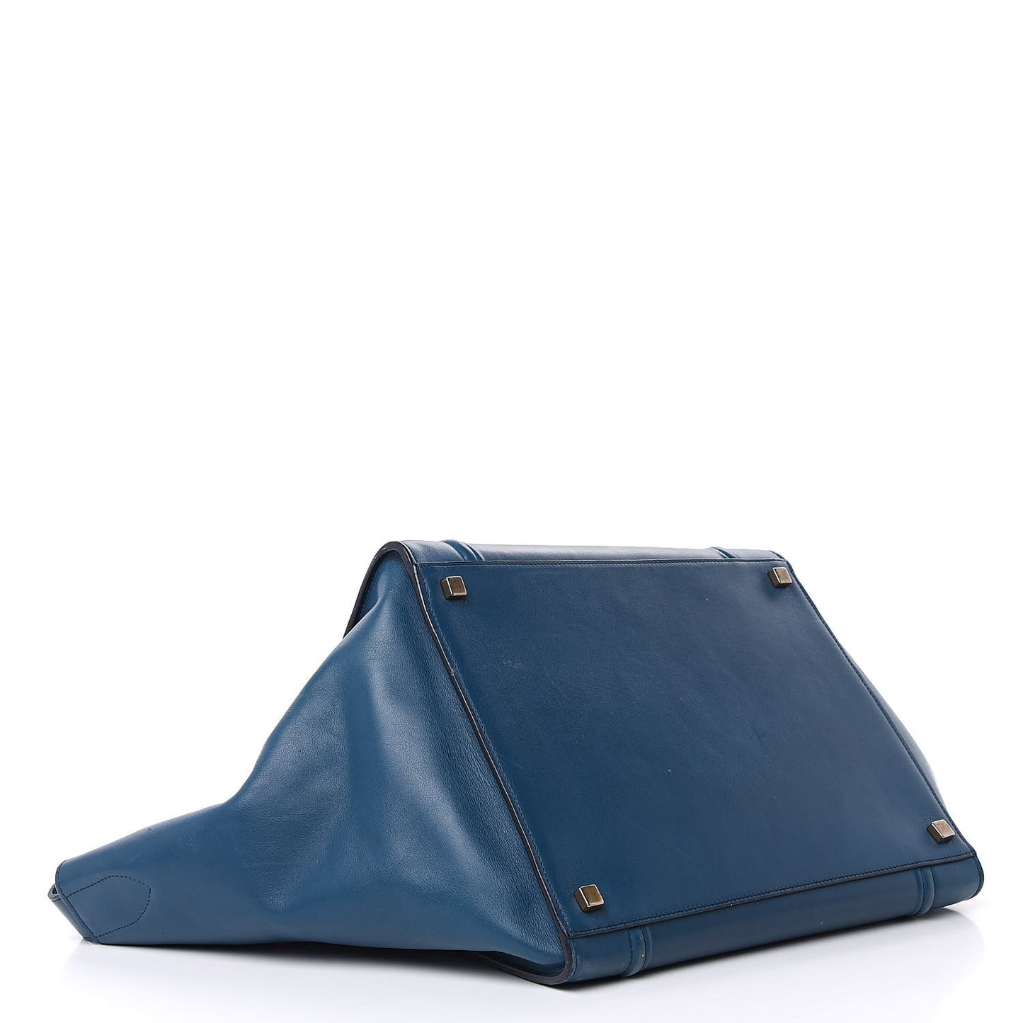 Nappa Calfskin Medium Phantom Luggage Metallic Blue