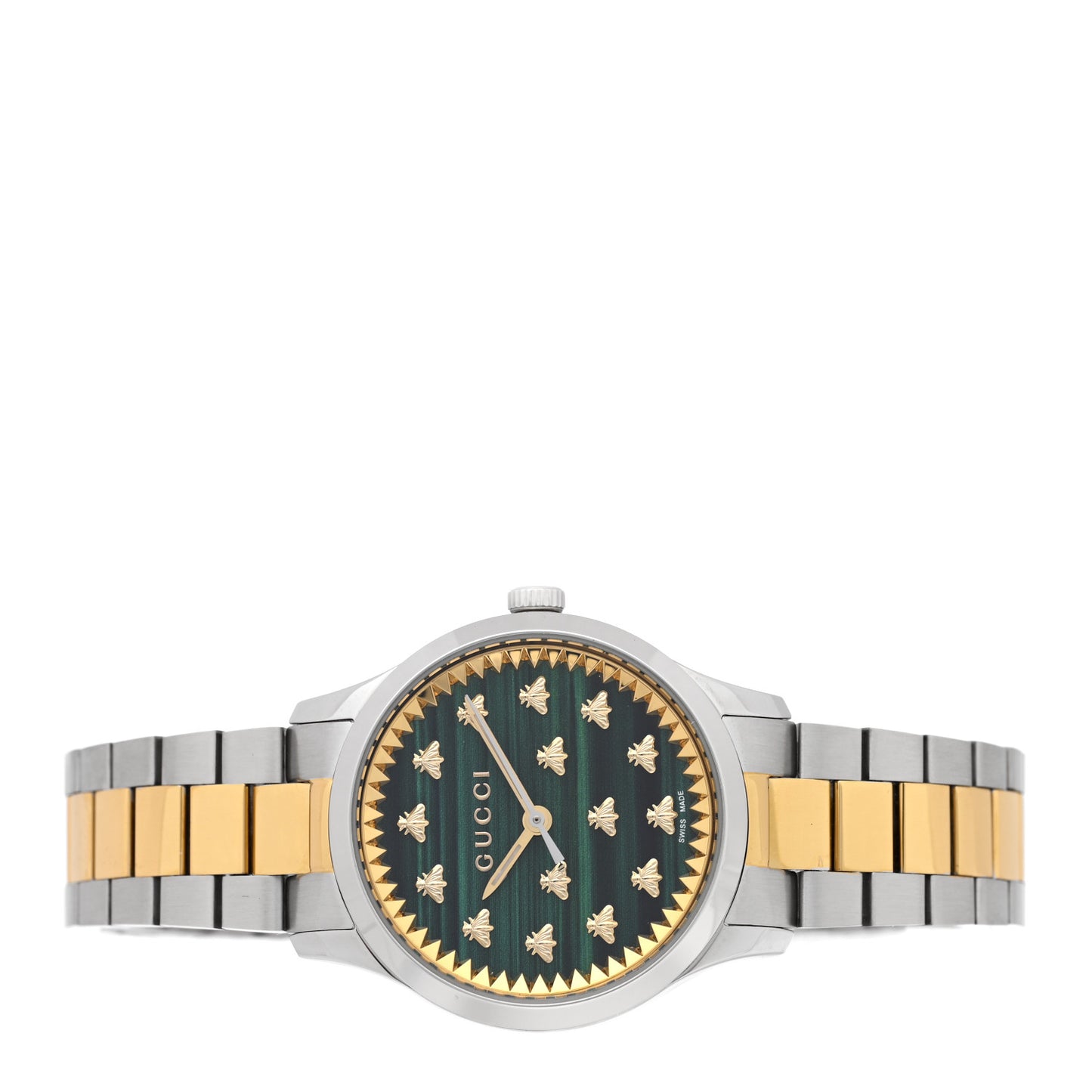 Stainless Steel Malachite 32mm G-Timeless Bee Quartz Watch