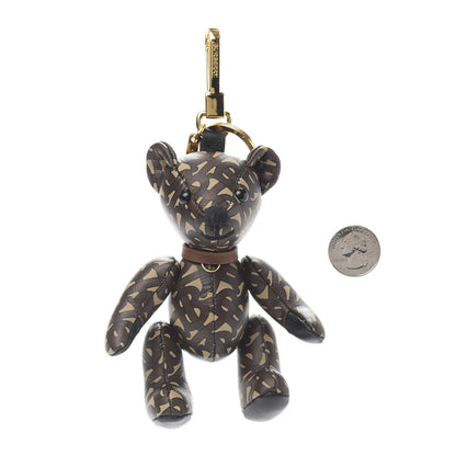 Burberry Calfskin Print Monogram Thomas Bear Bag Charm Bridle Brown 2 of 5