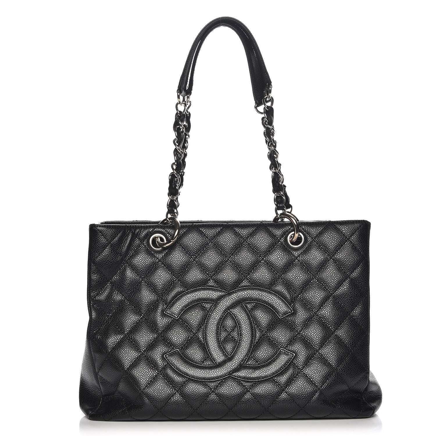 Chanel Caviar Quilted Grand Shopping Tote GST Black 1 of 8