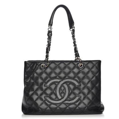 Chanel Caviar Quilted Grand Shopping Tote GST Black 1 of 8