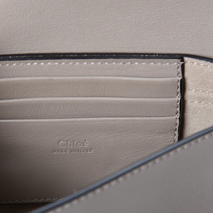 Chloe Suede Calfskin Mini Faye Shoulder Bag Motty Grey 5 of 9