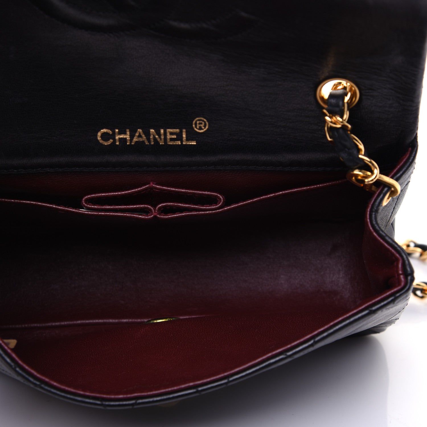 Chanel Lambskin Quilted Mini Flap Black 5 of 16