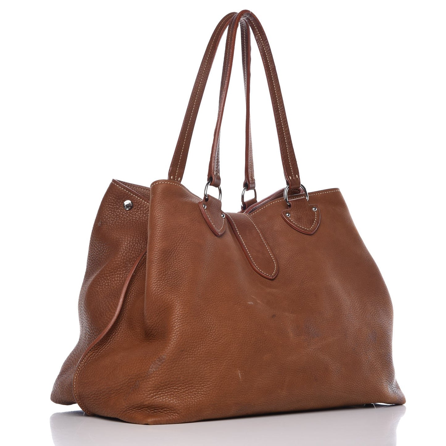 Vitello Daino Tote Brandy