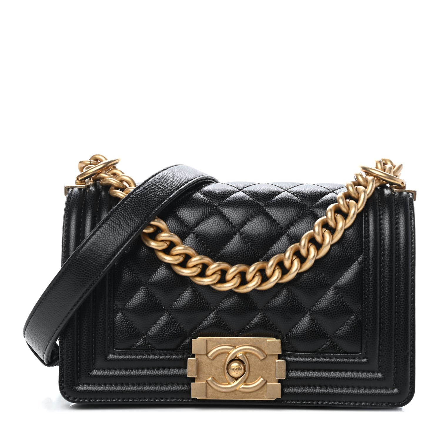 Chanel Caviar Quilted Small Boy Flap Black 1 of 9