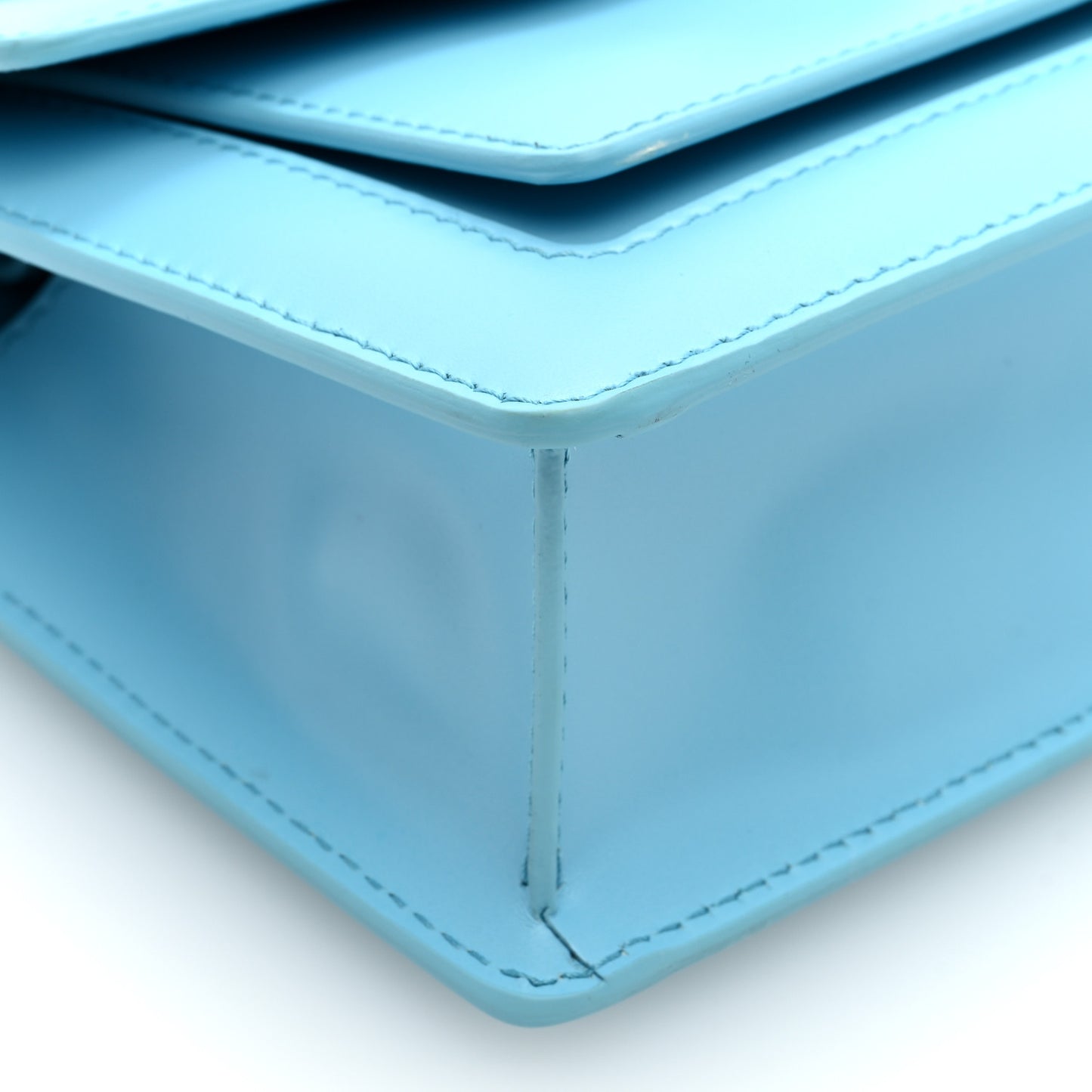 x ALEXANDER WANG Calfskin Serpenti Top Handle Belt Bag Baby Blue