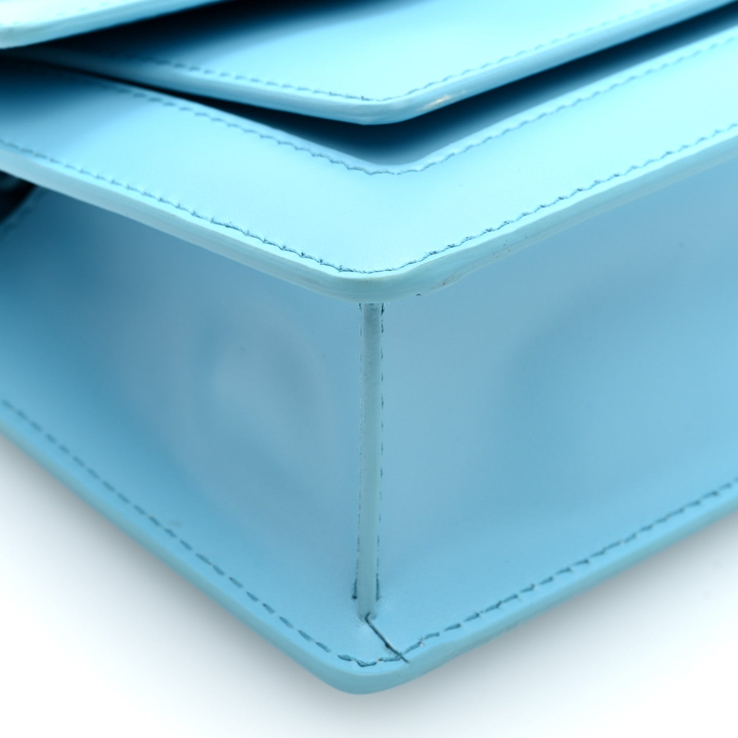 Bulgari x ALEXANDER WANG Calfskin Serpenti Top Handle Belt Bag Baby Blue 8 of 9