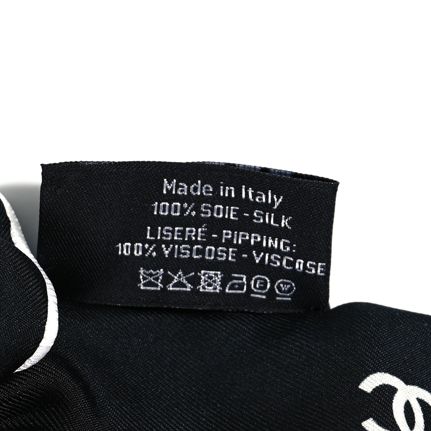 Silk CC Hair Tie Black
