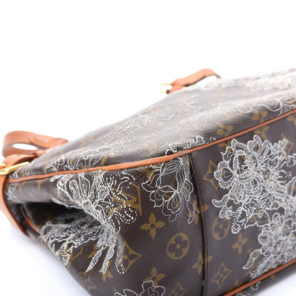 Louis Vuitton Monogram Dentelle Batignolles Horizontal Silver 5 of 11