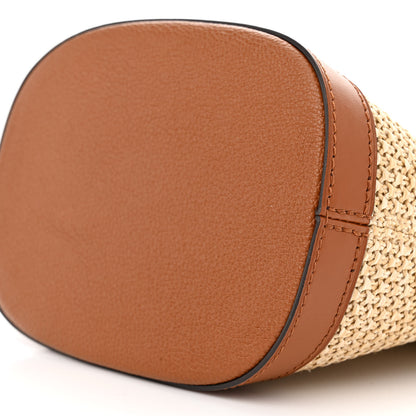 Louis Vuitton Kitted Raffia Petit Bucket Caramel 9 of 9
