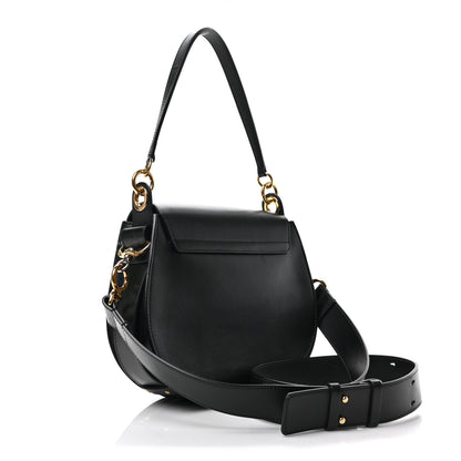 Chloe Calfskin Suede Large Tess Bag Black 3 of 8