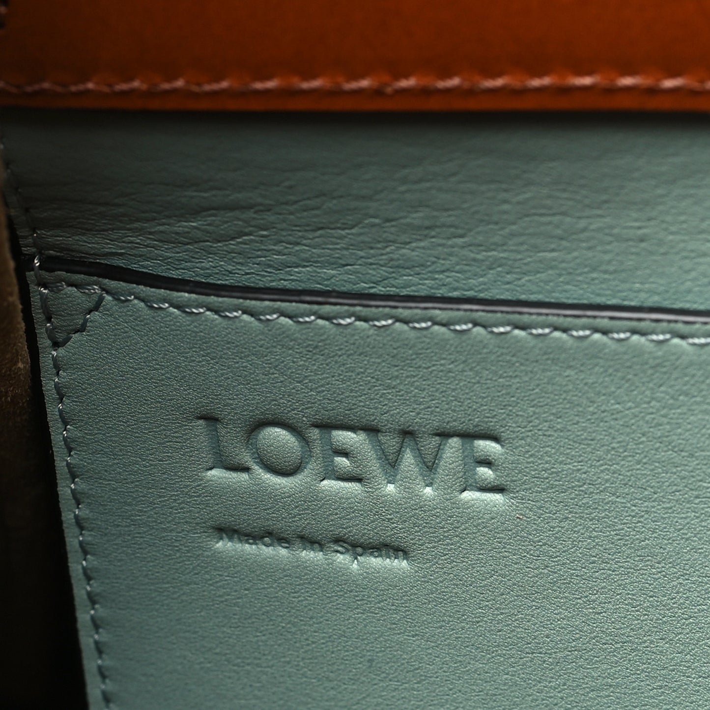 Boxcalf Lazo Tote Blue Tan