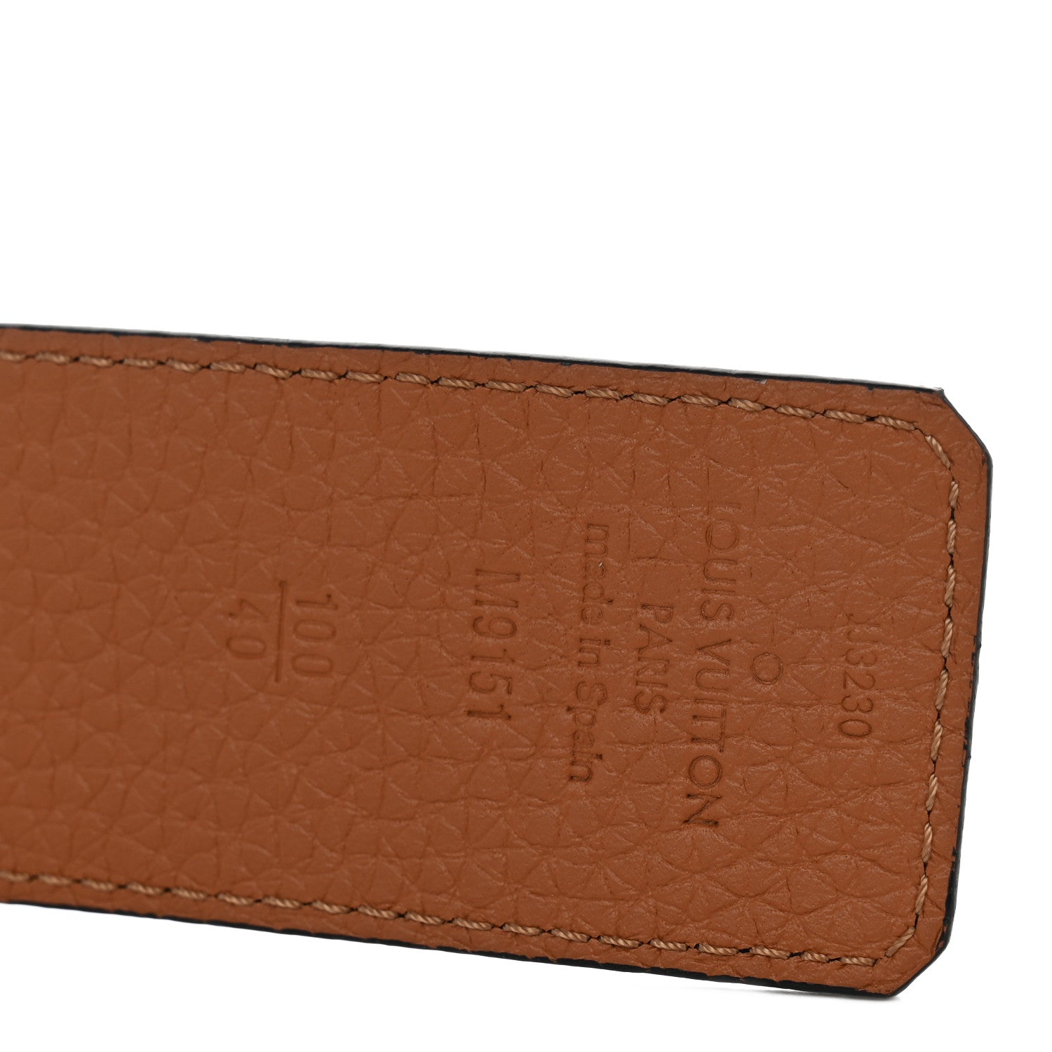 Louis Vuitton Taurillon Calfskin 30mm LV Initiales Reversible Belt 100 40 Black 5 of 6