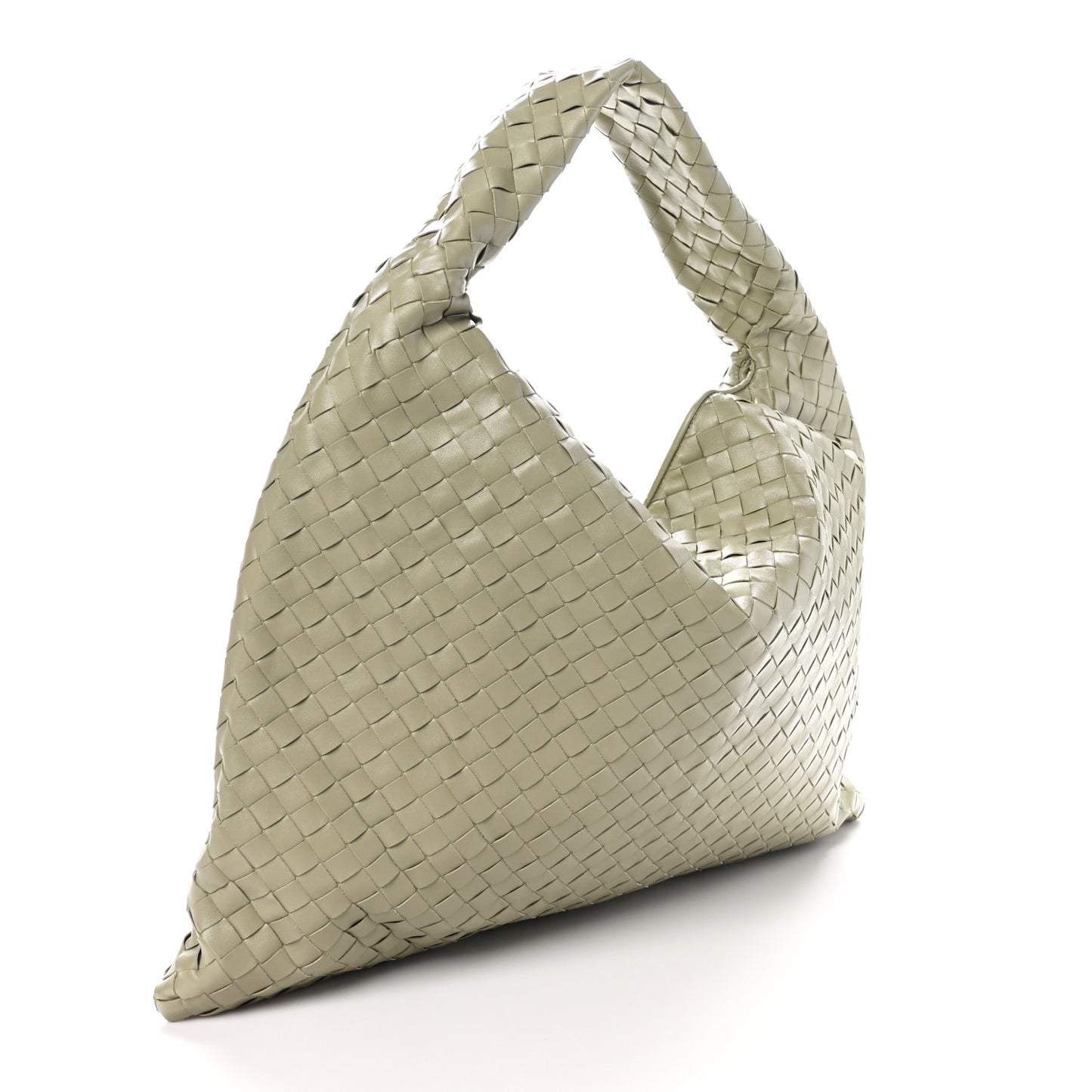 Calfskin Intrecciato Large Hop Travertine