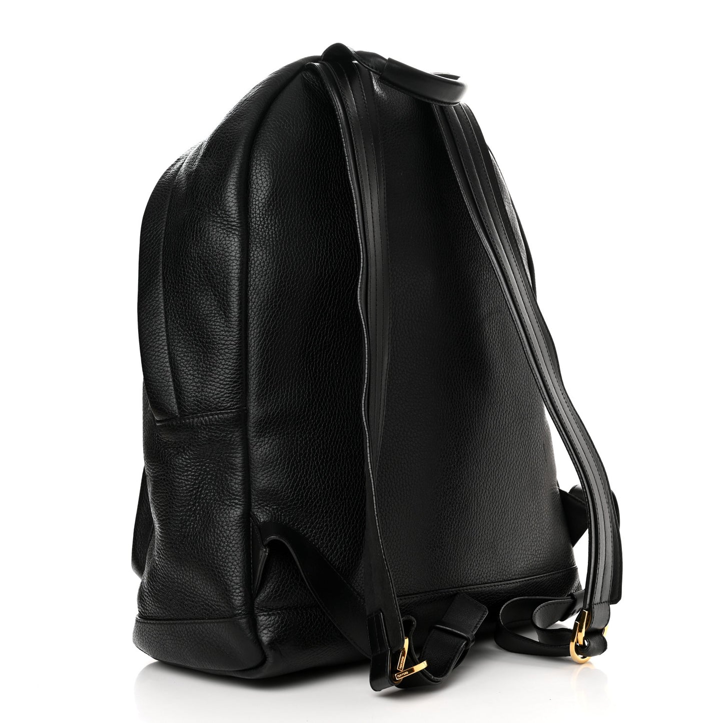Grained Calfskin Buckley Backpack Black