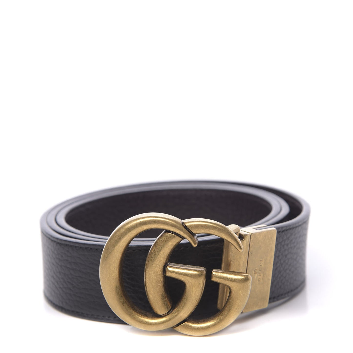 Calfskin Double G Reversible 37mm Belt 100 40 Black Cocoa