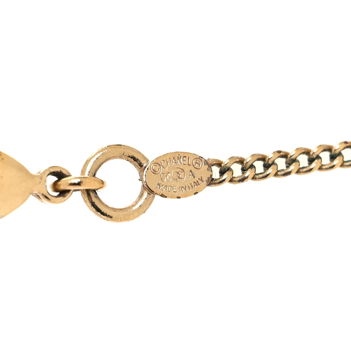 Resin Crystal CC Orb Necklace White