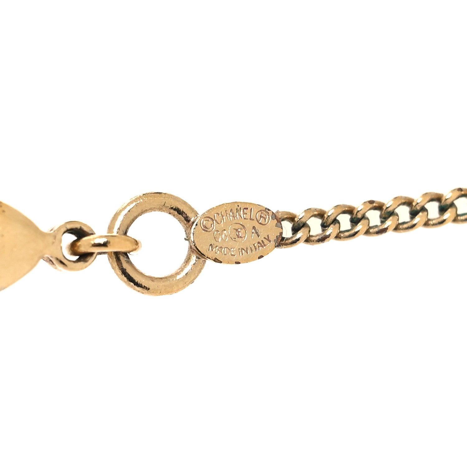 Chanel Resin Crystal CC Orb Necklace White 5 of 6