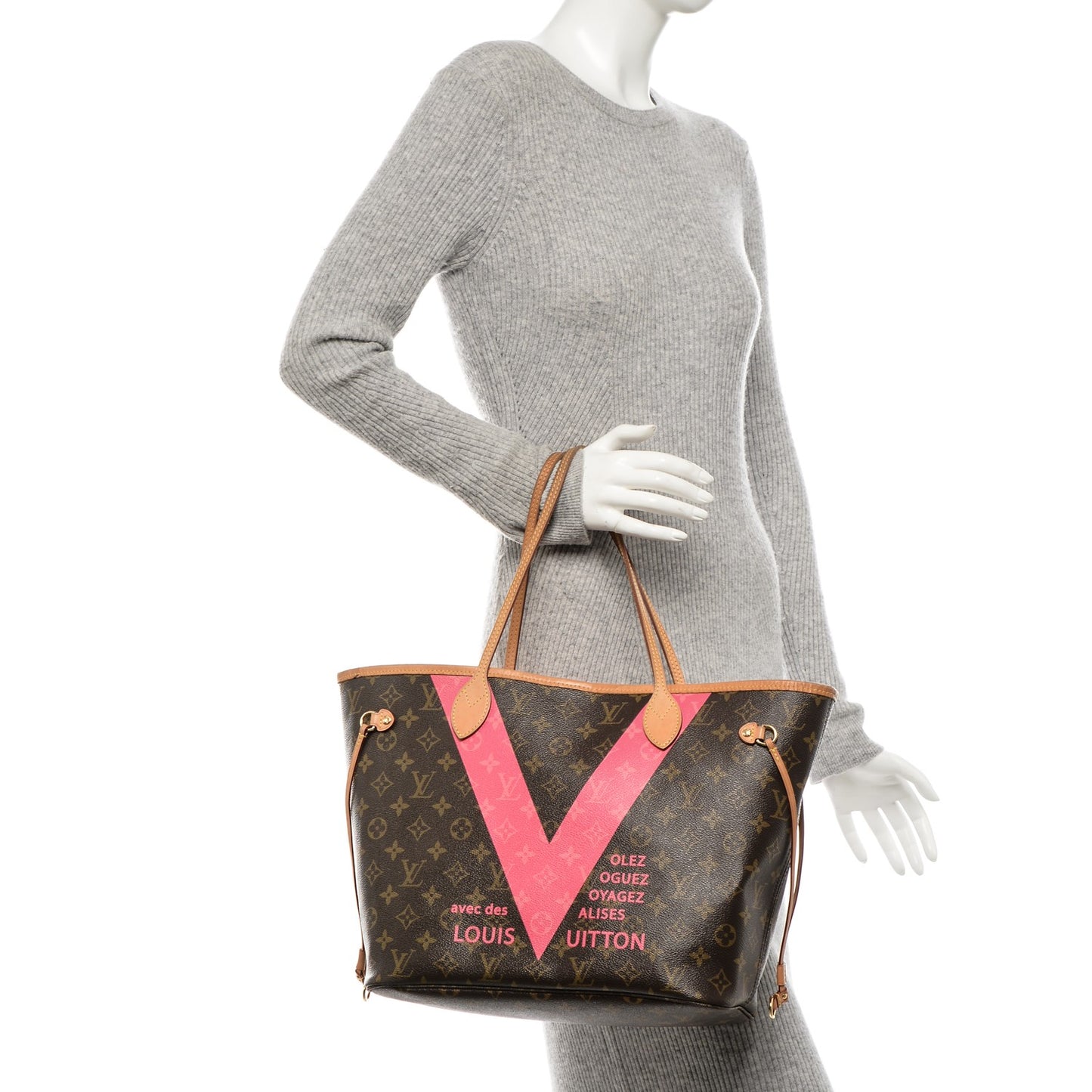 Monogram V Neverfull MM Grenade