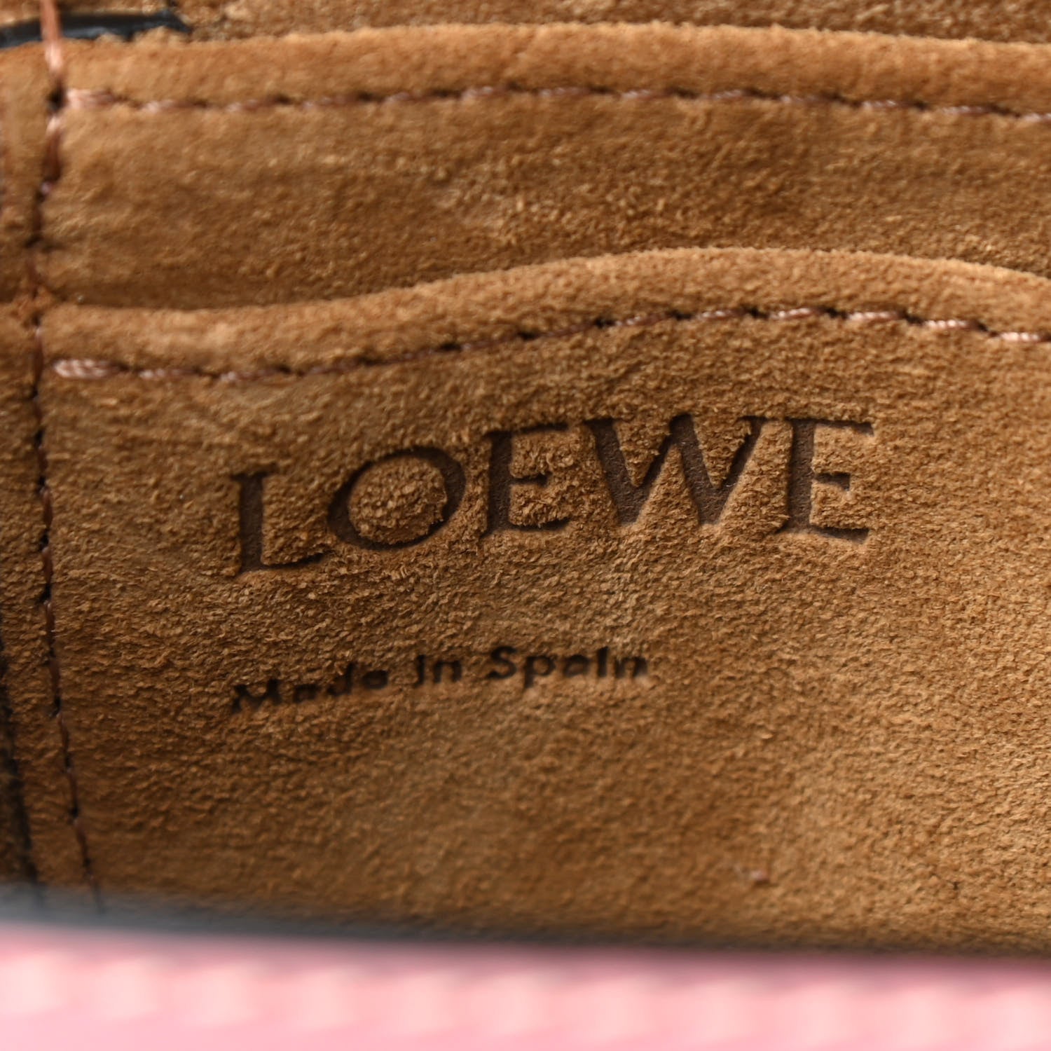 Loewe Calfskin Mini Gate Crossbody Bag Pastel Pink Tan 6 of 9