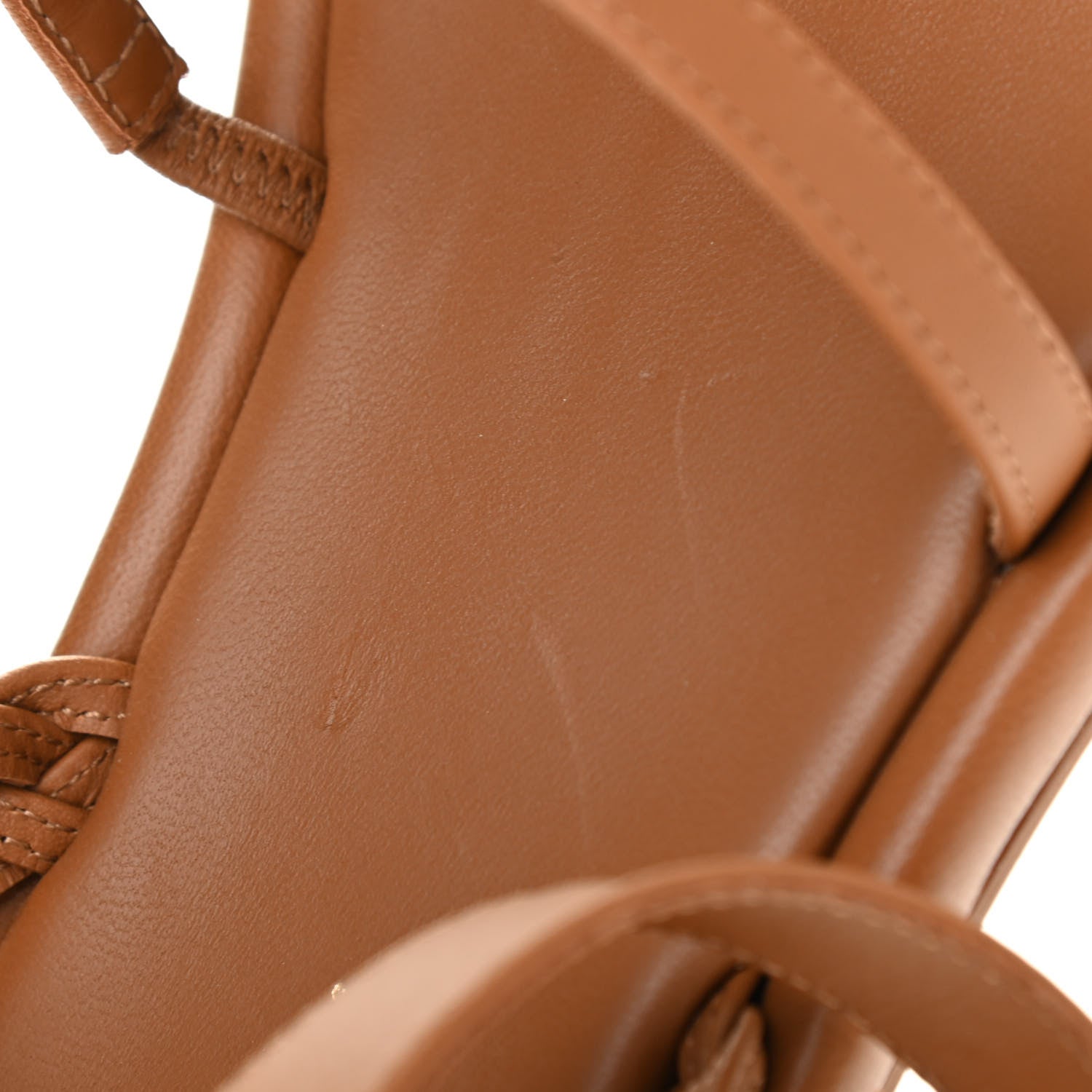 Christian Dior Calfskin Egee Sandals 38 Golden Saddle 12 of 13