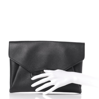 Givenchy Sugar Goatskin Medium Antigona Envelope Clutch Black 4 of 14